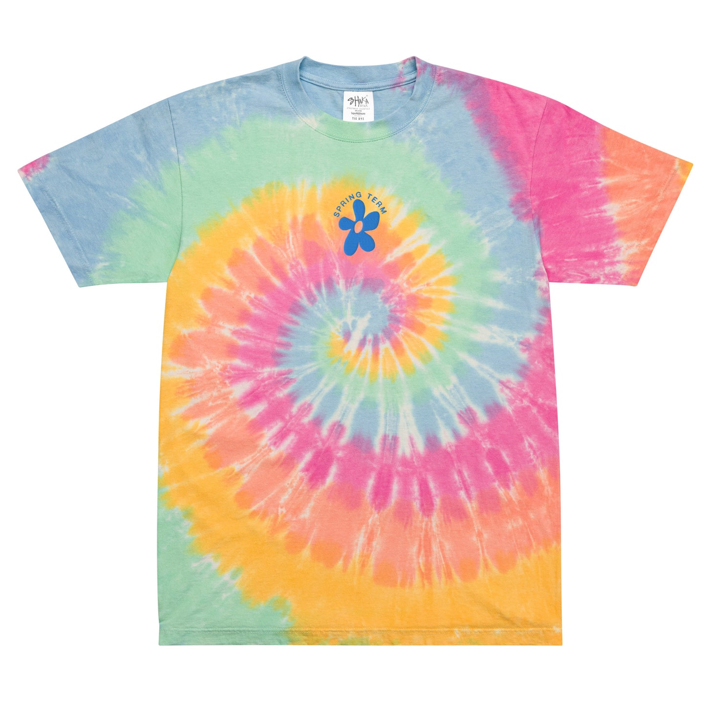 Oversized Flower tie-dye t-shirt